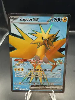Pokemon TCG Zapdos ex 192/165 Sv: Scarlet & Violet 151 Holo - Image 1