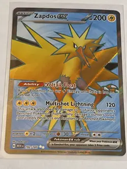 Zapdos ex 192/165 - Scarlet Violet 151 Full Art Ultra Rare Pokemon NM - Image 1