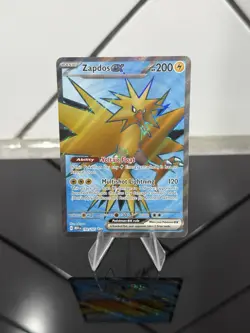 Pokemon TCG Zapdos EX Full Art Rare Card Scarlet & Violet-151 192/165 - Image 1