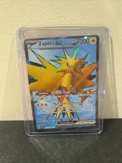 Pokemon TCG Zapdos EX Full Art Rare Card Scarlet & Violet-151 192/165 - Image 3
