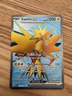 Pokemon TCG Zapdos ex Scarlet & Violet-151 192/165 Holo Ultra Rare - Image 1