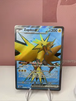 Pokemon TCG Zapdos ex Scarlet & Violet-151 192/165 Holo Ultra Rare - Image 1