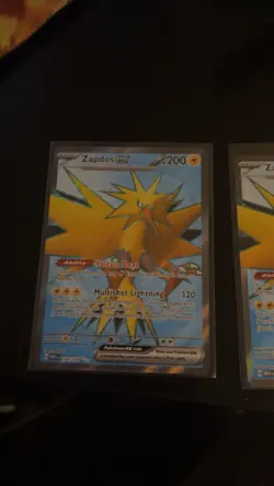 Pokemon TCG Zapdos EX Full Art Rare Card Scarlet & Violet-151 192/165 - Image 1