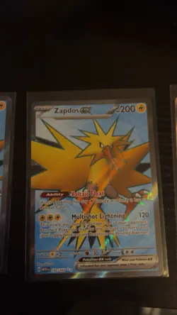 Pokemon TCG Zapdos EX Full Art Rare Card Scarlet & Violet-151 192/165 - Image 2