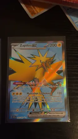 Pokemon TCG Zapdos EX Full Art Rare Card Scarlet & Violet-151 192/165 - Image 3