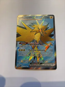 Pokemon TCG Zapdos EX Full Art Rare Card 192/165 SV3.5 Scarlet & Violet 151 - Image 3