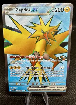 Pokemon TCG Zapdos ex Scarlet & Violet-151 192/165 Holo Ultra Rare - Image 1