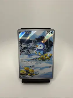 2025 Pokemon Phantasmal Flames Illustration Rare Piplup #98/94 IR Holofoil - Image 1