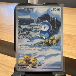 Piplup 98/94 Pokemon TCG ME Phantasmal Flames Illustration Rare Holo NM - Image 1