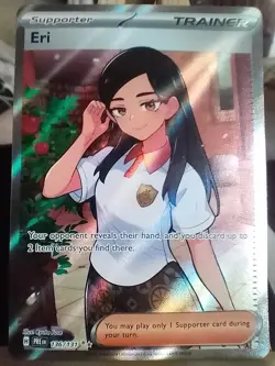 Eri 136/131 Prismatic Evolutions Full Art Supporter Ultra Rare Pokemon Card - Image 1