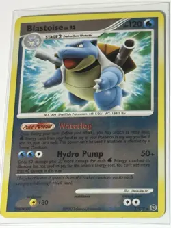 Pokemon TCG Blastoise Reverse Holo Rare Card 2/132 D&P: Secret Wonders - Image 1