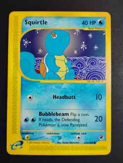 Squirtle 132/165 Expedition Non-Holo NM Vintage Pokemon Card 2002 - Image 1