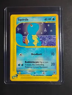Squirtle 132/165 Expedition Non-Holo NM Vintage Pokemon Card 2002 - Image 3