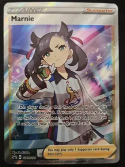 Marnie SWSH121 Black Star Promos Full Art Holo Pokemon Trading Card Game 2021 NM - Image 1