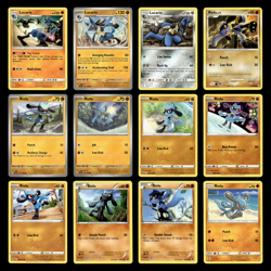 12x Lucario Lot Riolu 117.0 Sun Moon Unified Minds Pokemon Cards Collection Set - Image 1