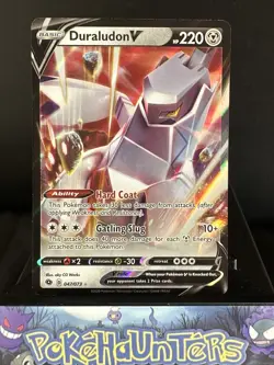 Pokemon Card Duraludon V 047/073 Champions Path Half Art Near Mint - Image 1
