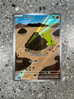 Pokemon TCG Cards Larvitar 203/197 Obsidian Flames Illustration Rare NM-M - Image 1