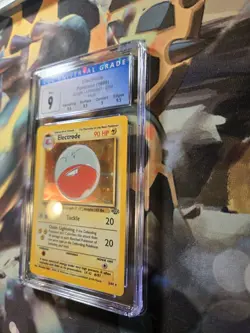 Electrode 2/64 Jungle Holo Pokemon Card CGC 9 MINT Blue Label with Subgrades - Image 2