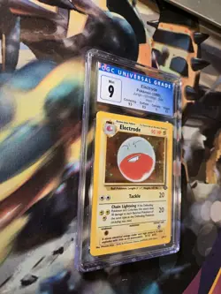 Electrode 2/64 Jungle Holo Pokemon Card CGC 9 MINT Blue Label with Subgrades - Image 3