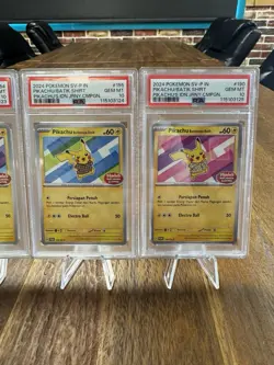 PSA 10 Pikachu Batik Sequential Set 101, 154, 155, 190 Indonesia Pokemon Card - Image 3