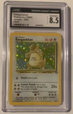 CGC 8.5 Kangaskhan 1999 Jungle 5/64 Holo Pokemon Card - Image 1