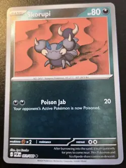 Skorupi 051/088 Reverse Holo Common Mega Evolution: Perfect Order Pokemon TCG - Image 1