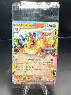 Pokemon Flareon EX 014/131 Prismatic Evolutions Stamp Promo Sealed - Image 2