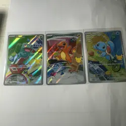 Pokemon Charmander, Squirtle, Bulbasaur 037, 038, 039 - First Partner 30th Gen 1 - Image 1