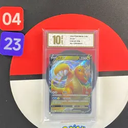 Pokemon TCG Chinese Dragonite V RR - Crown Zenith CS4.5C 038/063 Grade10 - Image 1