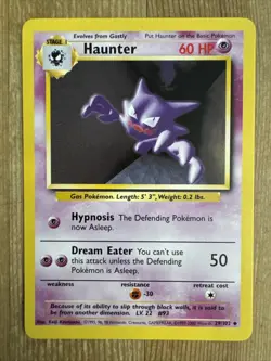 Pokemon TCG Haunter Base Set 29/102 Regular Fourth Print Uncommon VLP - Image 1