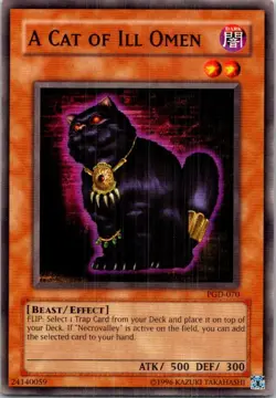 A Cat of Ill Omen PGD-070 Yugioh Unlimited Lightly played - Image 1