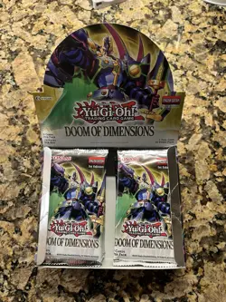Yu-Gi-Oh! Doom Of Dimensions 1st Edition Booster Packs (Lot Of 19 Packs) - Image 1