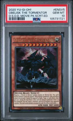 2020 #ENSV5 OBELISK THE TORMENTOR PSA 10 - Image 1