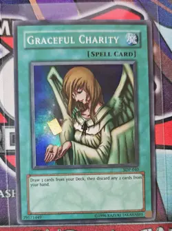 Yu-Gi-Oh! TCG Graceful Charity SDP-040 Super Rare - Image 1