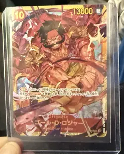 One Piece TCG Gol D. Roger SEC Japanese OP09-118 Emperors in the New World Gold - Image 1