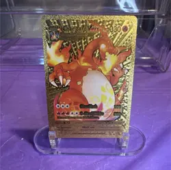 Pokemon Charizard VMAX Darkness Ablaze Gold Foil Card - Image 1