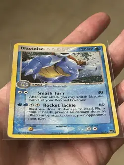 Pokemon TCG POP Series 3 Promo Blastoise 1/17 Holo Rare Card Damaged - Image 3