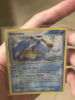 Pokemon TCG POP Series 3 Promo Blastoise 1/17 Holo Rare Card Damaged - Image 4