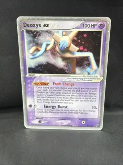 Pokemon TCG Deoxys EX Holo Ultra Rare Card Normal Forme 97/107 - Image 1