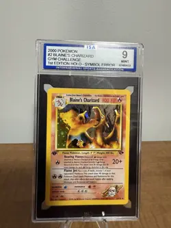 Pokemon TCG Blaine's Charizard Gym Challenge Holo Card 2/132 1st Edition Rare - Image 1