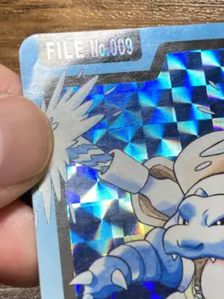 Pokemon Carddass Card Blastoise File No.9 Bandai Pocket Monsters 1997 Japan - Image 4