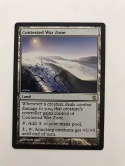 Contested War Zone MTG Magic the Gathering Card LP Lightly Played MBS - Image 1