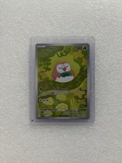 Mega Evolution: Perfect Order Rowlet 90/88 Illustration Rare Pokemon Card - POR - Image 1