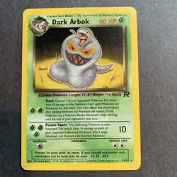 Pokemon TCG: DARK ARBOK Card TEAM ROCKET Set 19/82 WOTC Non-Holo RARE Unlimited - Image 1