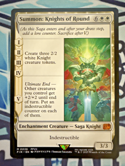 Summon: Knights of Round #0036 - MTG FINAL FANTASY - NM Mythic Pack Fresh - Image 1