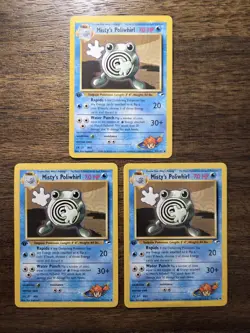 Misty's Poliwhirl #53 1st Edition Gym Heroes LP (SINGLE CARD) - Image 1