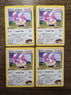 Brock's Lickitung #41 1st Edition Gym Heroes LP (SINGLE CARD) - Image 1