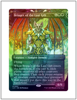 1x Bringer of the Last Gift, Borderless Art Foil, Magic the Gathering MTG NM - Image 1