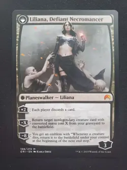 Liliana, Heretical Healer / Liliana, Defiant Necromancer Magic Origins *NM* MTG - Image 3