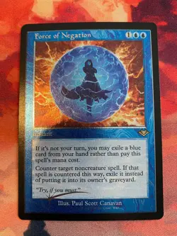 MTG Modern Horizons 2 Force of Negation Retro Frame Foil Etched - Image 1
